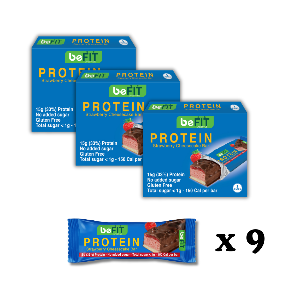 Strawberry Cheesecake Protein Cake Bar Bundle - Pack Of 3 (9 Bars)