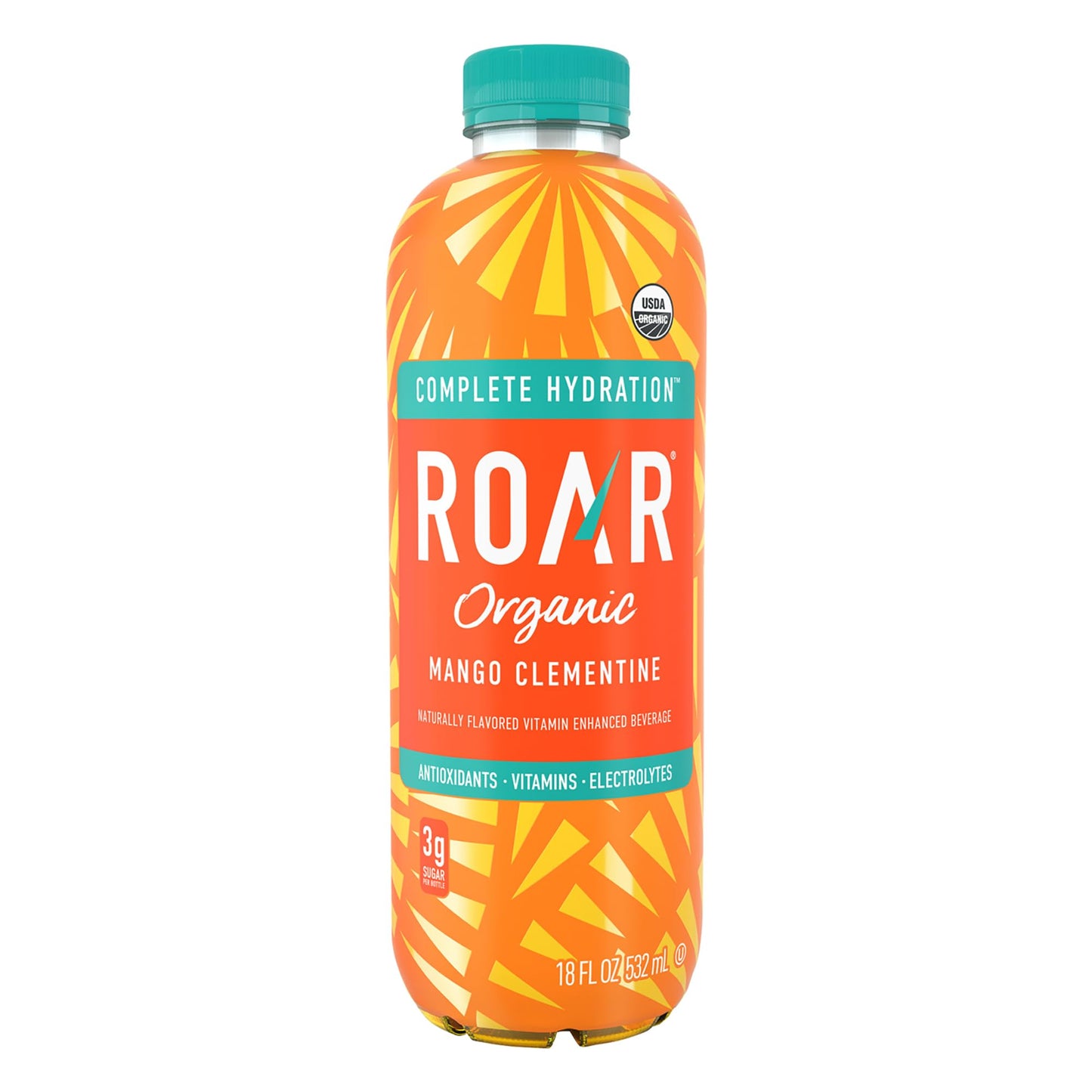 Roar Complete Hydration Organic - Electrolyte Drinks Loaded with Vitamins C, B5, B12 - Non-GMO, Gluten-Free - Dragonfruit Punch - 12 pc