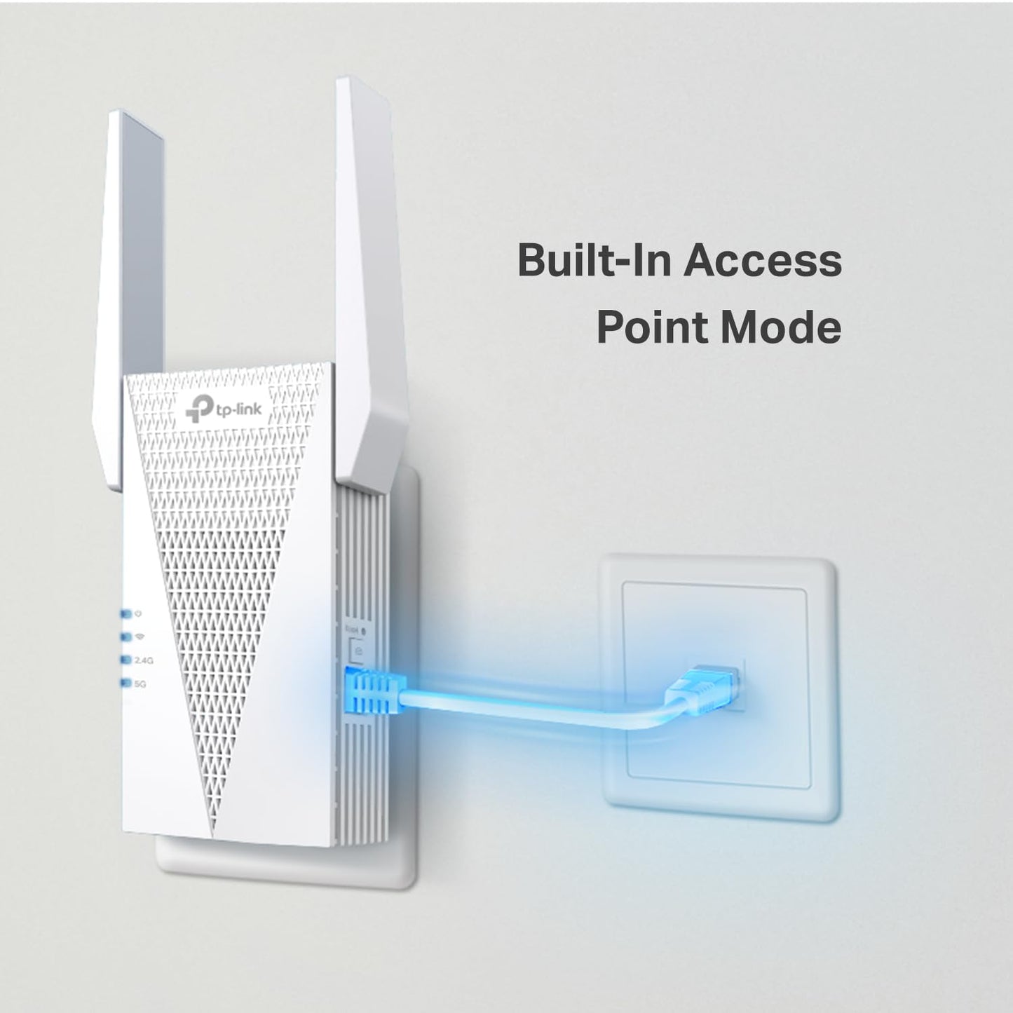 TP-Link RE615X WiFi 6 Range Extender – Dual-Band Signal Booster with Ethernet Port