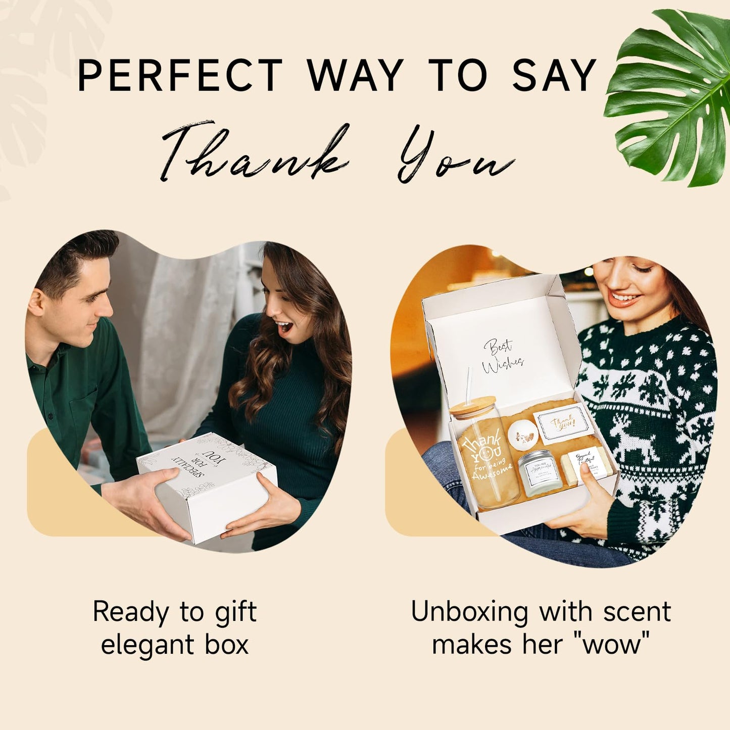 Thank You Gift Set for Women – Glass Cup with Appreciation Card for Mothers & Significant Others