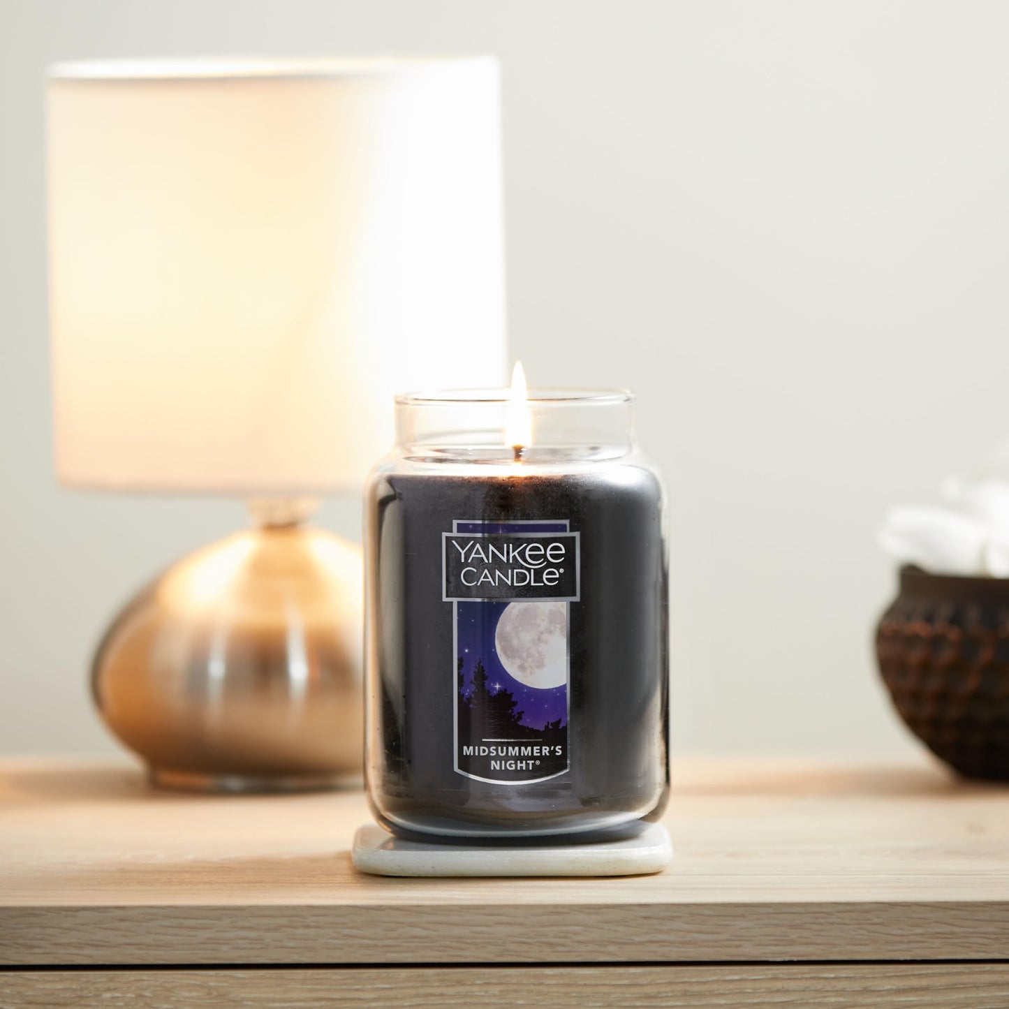 Yankee Candle MidSummer's Night – Large 22oz Scented Jar with 110+ Hour Burn, Classic Single Wick