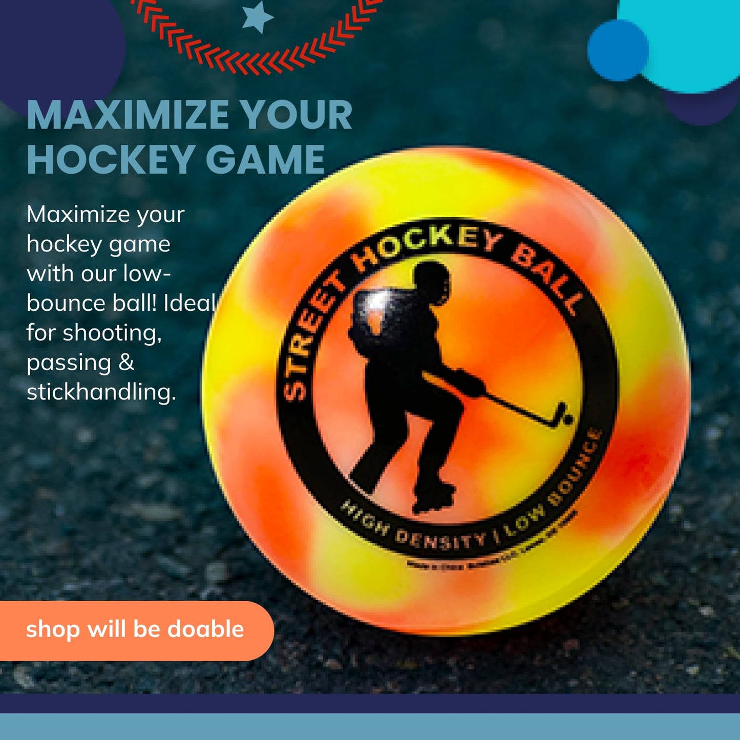 Botabee Hockey Balls – Durable, Weather-Resistant Street & Field Balls for Indoor/Outdoor Practice & Play