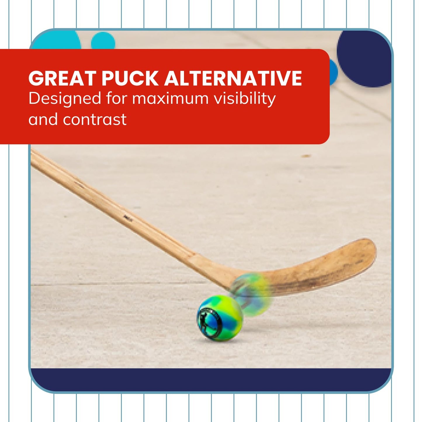 Botabee Hockey Balls – Durable, Weather-Resistant Street & Field Balls for Indoor/Outdoor Practice & Play
