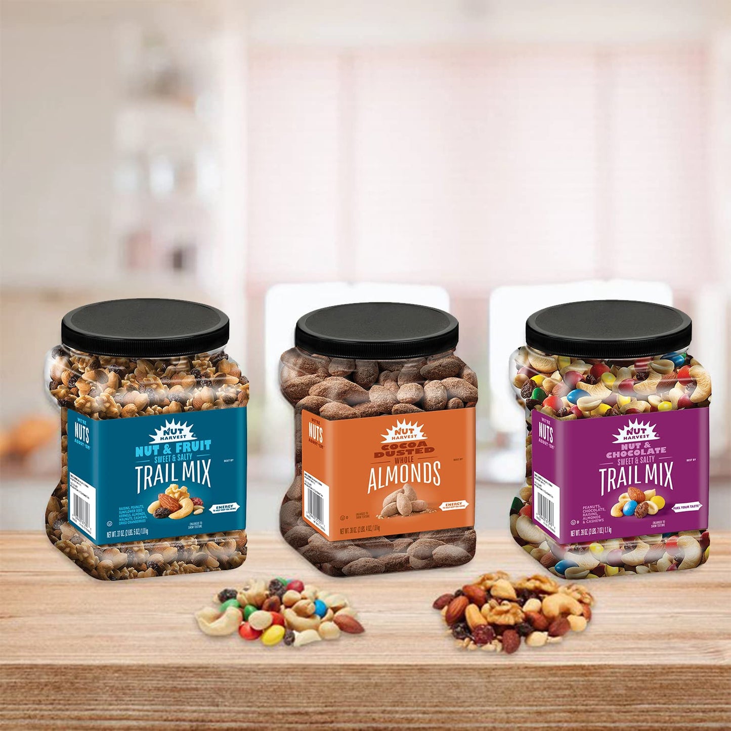 Nut Harvest Nut & Chocolate Mix – 39oz Resealable Jar