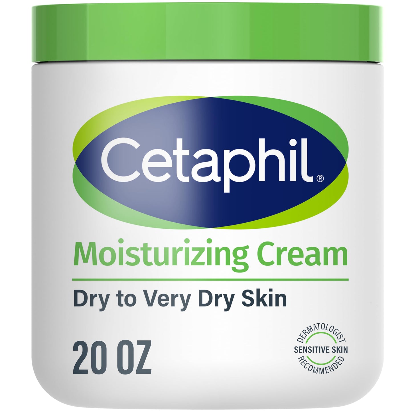 Cetaphil Hydrating Moisturizing Cream – Face & Body Lotion for Dry, Sensitive Skin (20 oz, Fragrance-Free)