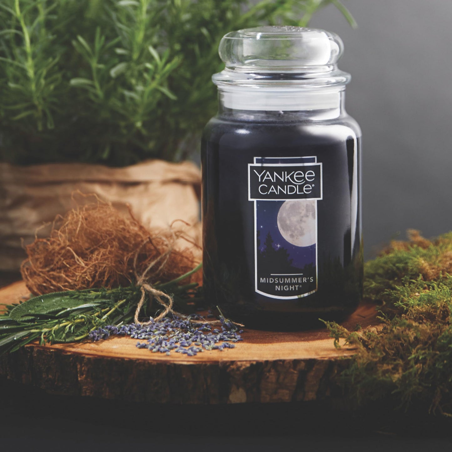 Yankee Candle MidSummer's Night – Large 22oz Scented Jar with 110+ Hour Burn, Classic Single Wick