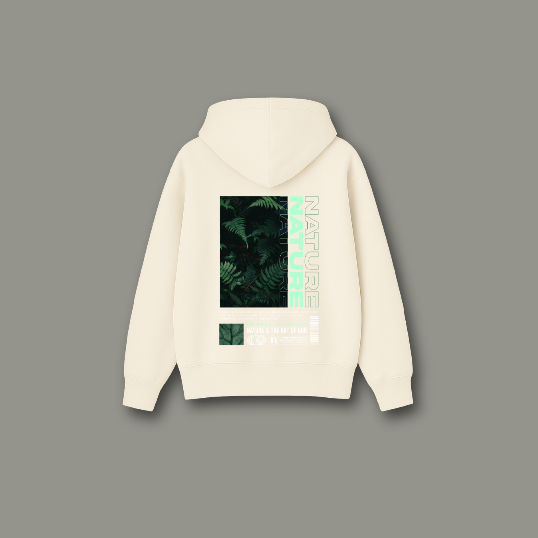 Oversized Nature Hoodie (Off White)