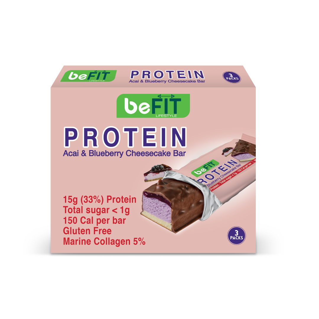 Açaí & Blueberry Cheesecake Protein Cake Bar Bundle - Pack Of 3 (9 Bars)