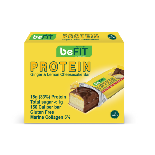 Ginger & Lemon Cheesecake Protein Cake Bar 3pcs/Box