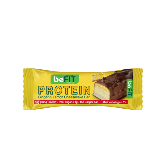 Ginger & Lemon Cheesecake Protein Cake Bar with Marine Collagen Single