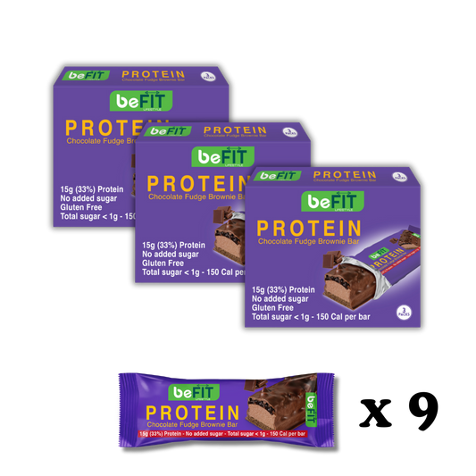 Chocolate Brownie Fudge Protein Cake Bar Bundle - Pack Of 3 (9 Bars)