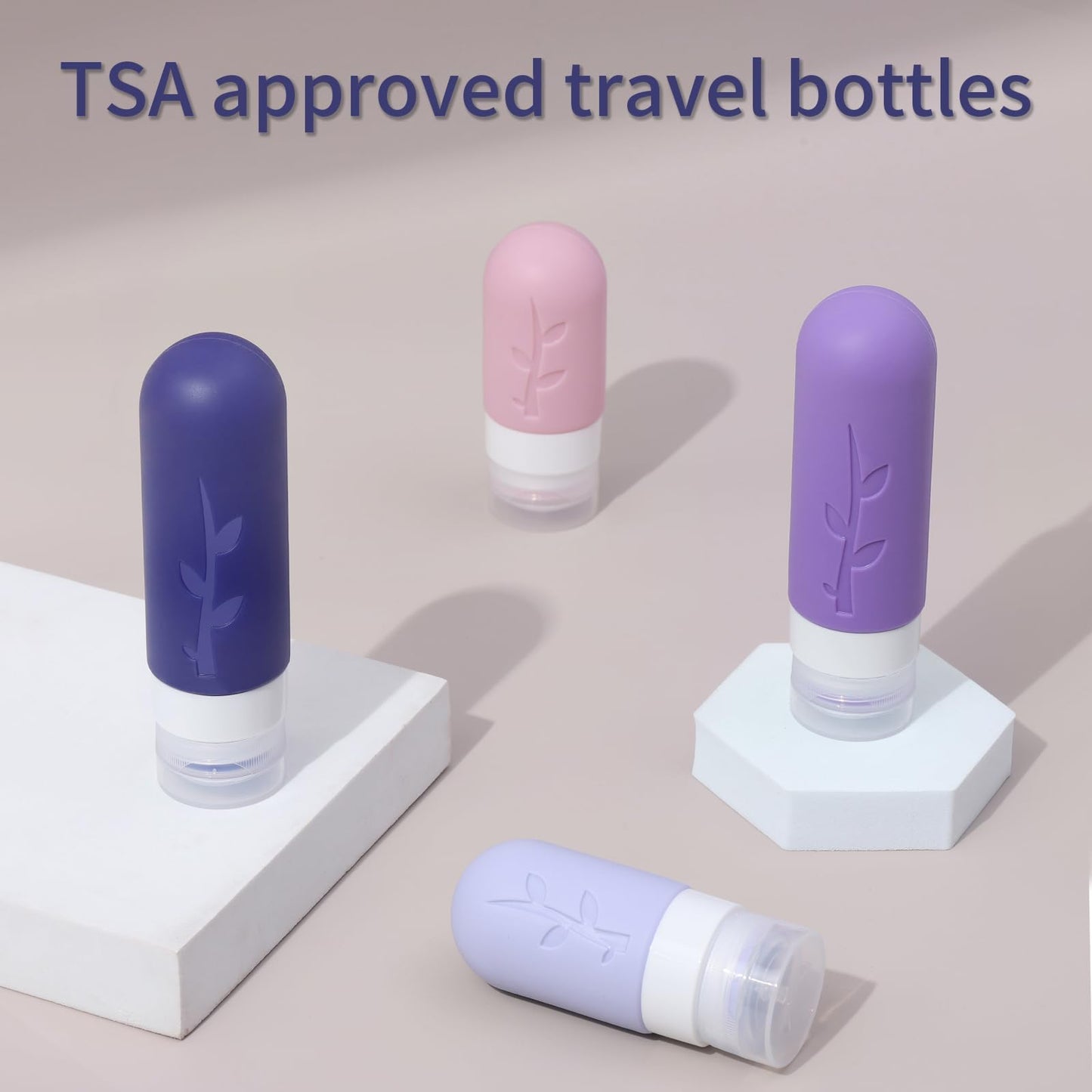 18-Pack TSA Approved Travel Bottles – Leak-Proof Refillable Silicone Containers for Toiletries & Essentials