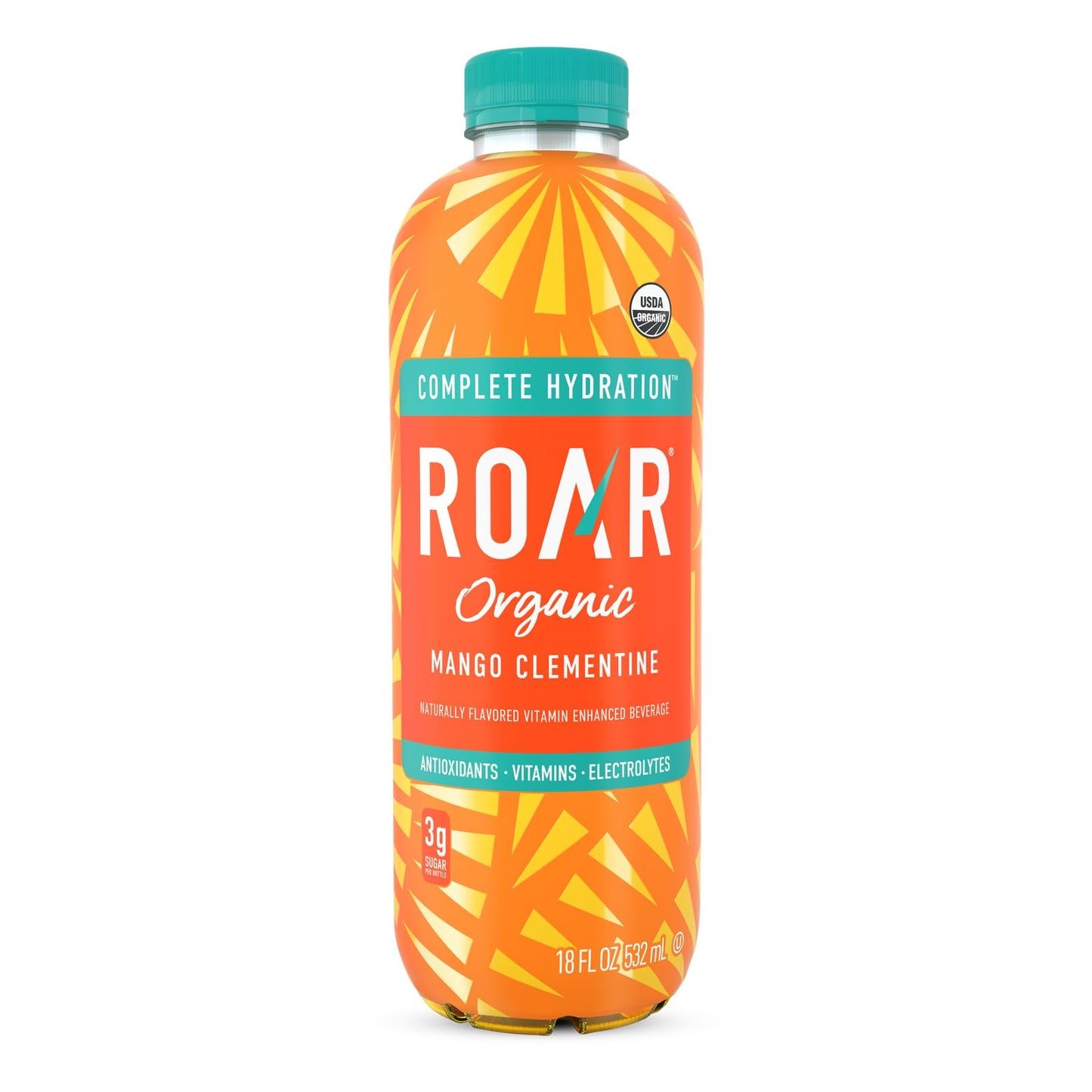 Roar Complete Hydration Organic - Electrolyte Drinks Loaded with Vitamins C, B5, B12 - Non-GMO, Gluten-Free - Dragonfruit Punch - 12 pc