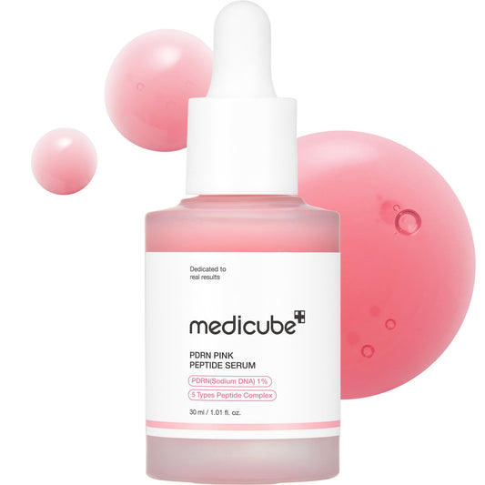 medicube Salmon DNA PDRN Serum – Pink Peptide Glow Formula for Hydration, Firming & Even Skin Tone (1.01 fl oz)