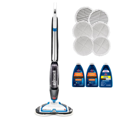 BISSELL SpinWave Corded Spin Mop – Hard Floor Cleaner with Washable Pads