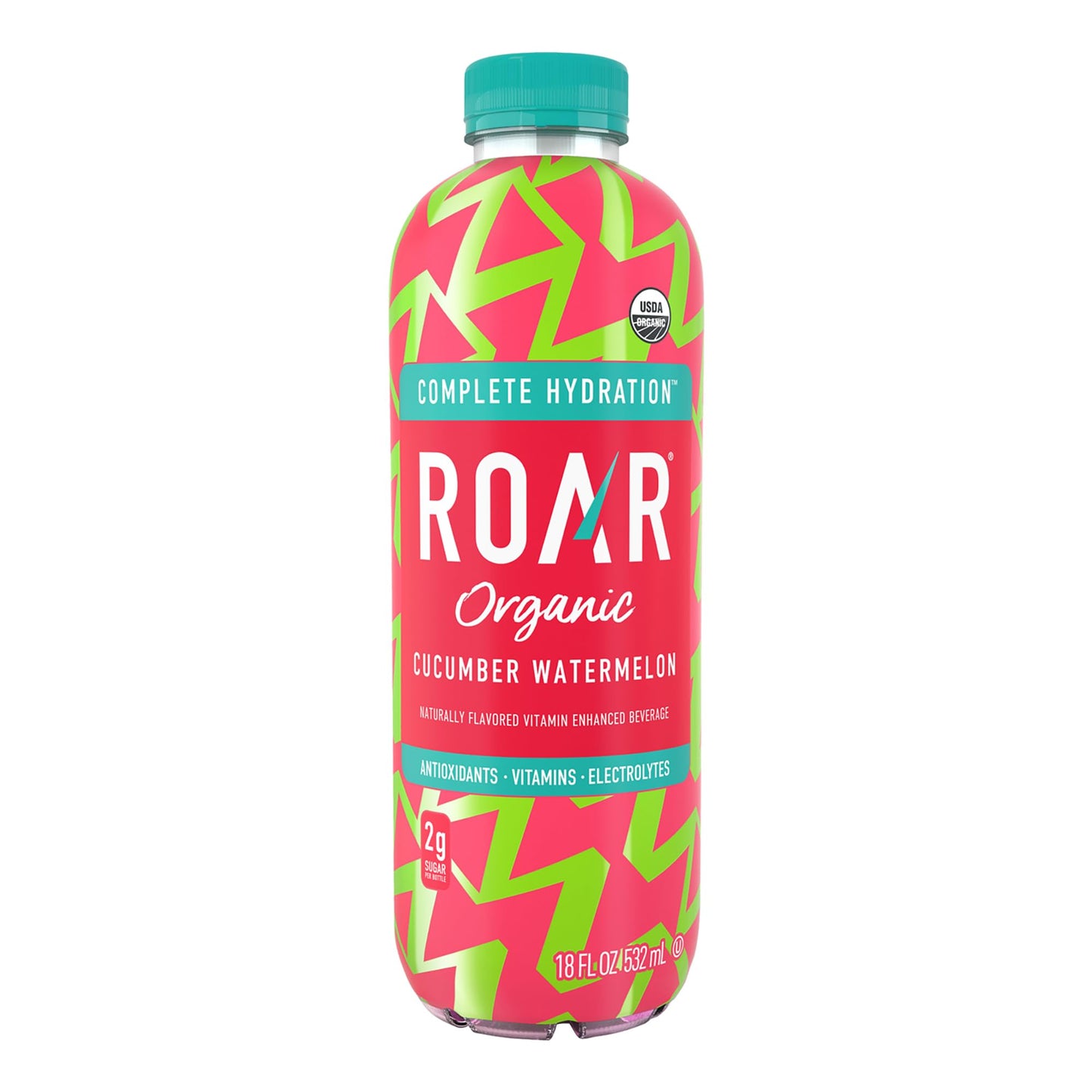 Roar Complete Hydration Organic - Electrolyte Drinks Loaded with Vitamins C, B5, B12 - Non-GMO, Gluten-Free - Dragonfruit Punch - 12 pc