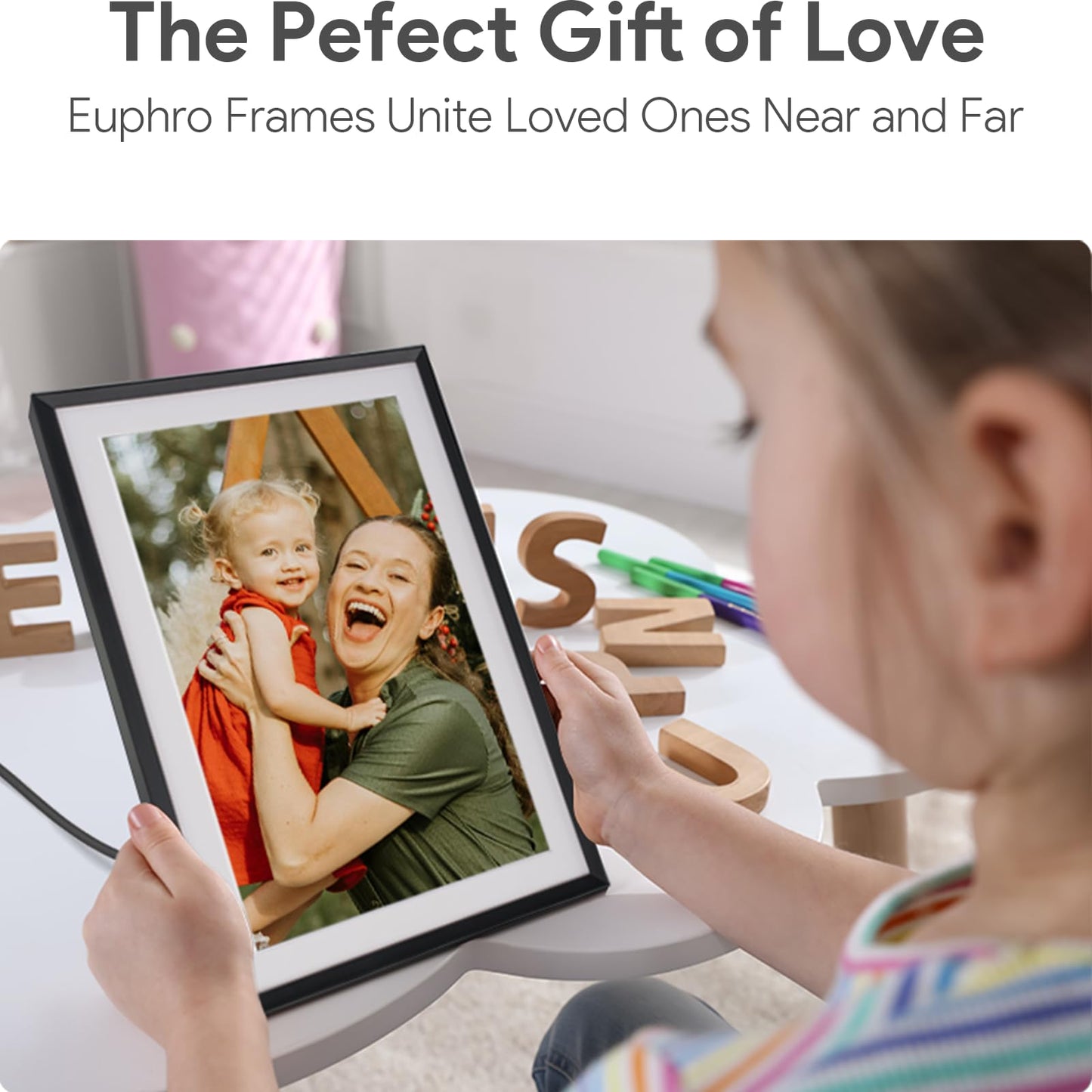 10.1” Digital Picture Frame – 32GB Touchscreen Display with App Sharing for Photos & Videos