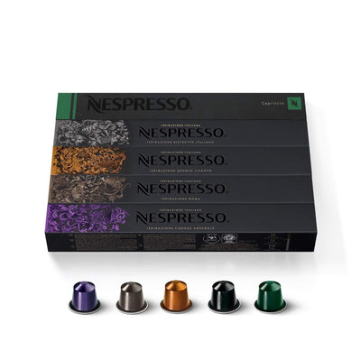 Nespresso Original Line Espresso Pods – Ispirazione Variety Pack, Medium Roast (100 Count)