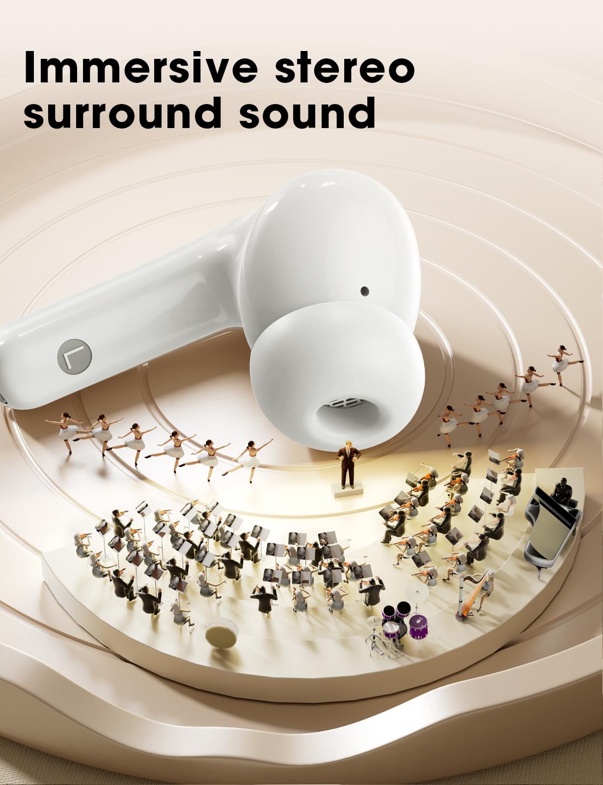 Wireless Bluetooth Earbuds (2025) – 48H Playtime, Deep Bass, IPX7, AI Calls for iPhone & Android