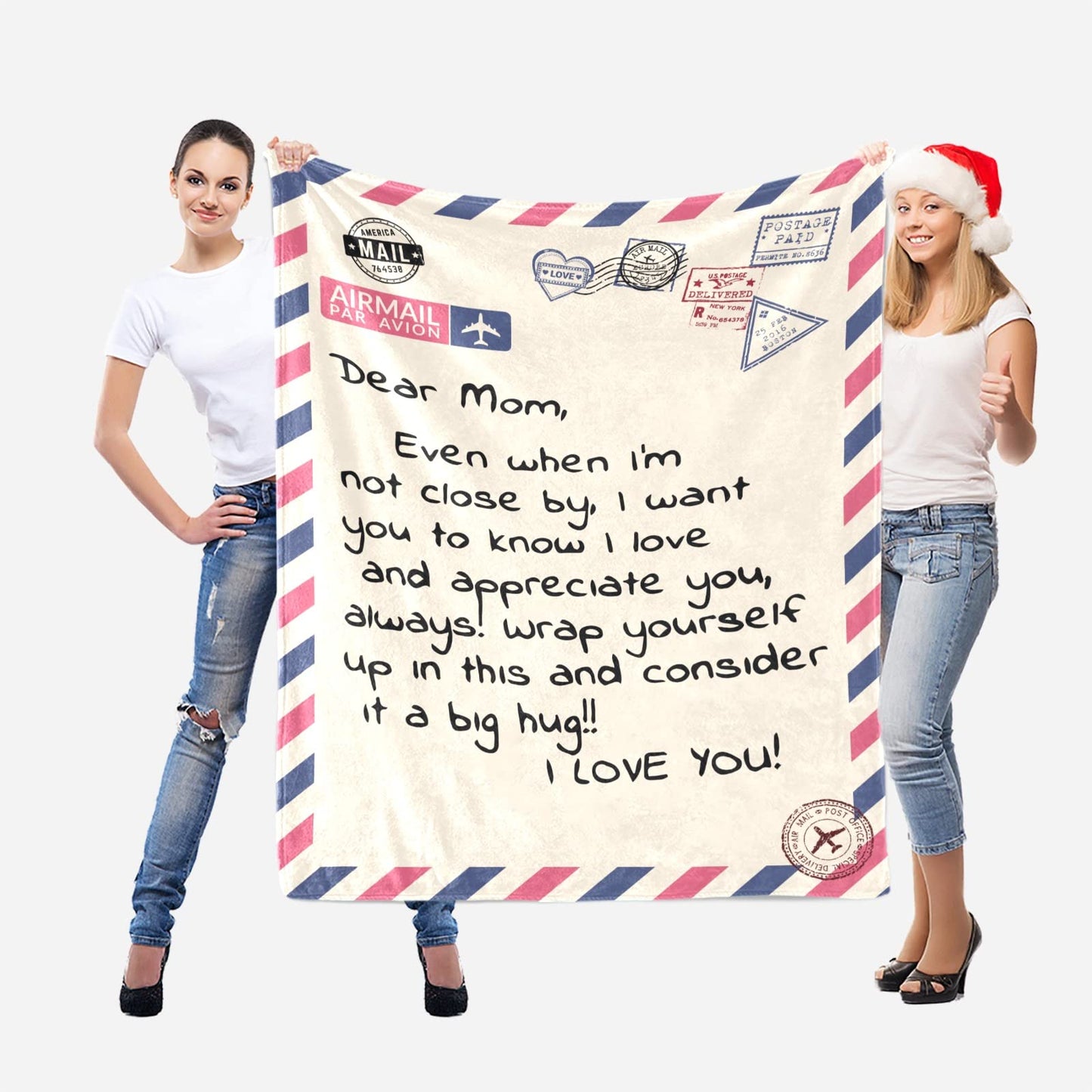 Mom Blanket Gift from Daughter or Son – Soft Throw with Heartfelt Letter, Perfect for Birthday or Mother’s Day