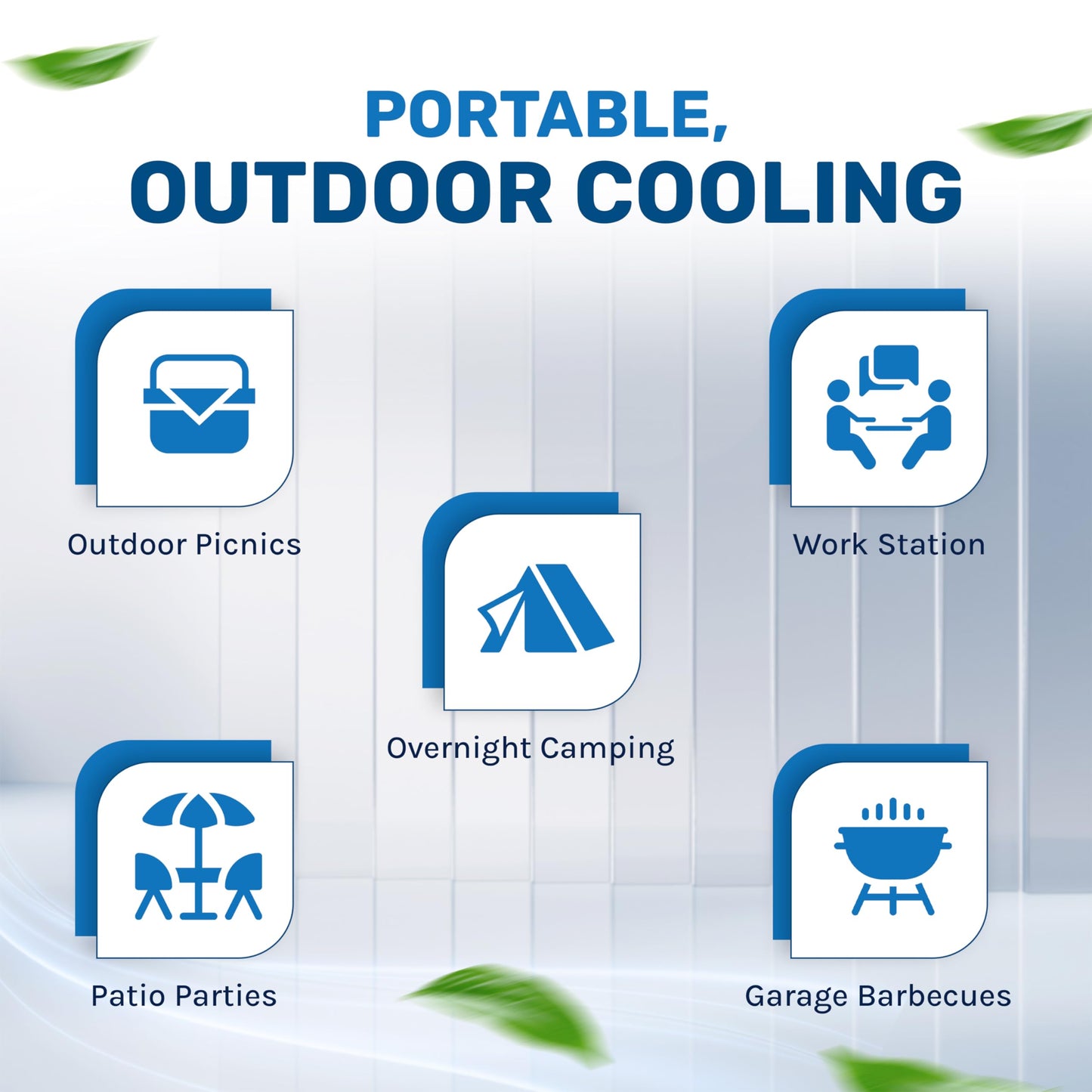 Hessaire MC37M Evaporative Cooling Fan – 3100 CFM Portable Cooler for Indoor/Outdoor Use (950 sq. ft., Gray)