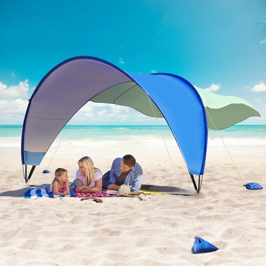 TOBTOS Pop-Up Beach Tent – UPF 50+ Sun Shelter for 2–3 People, Lightweight with Carry Bag