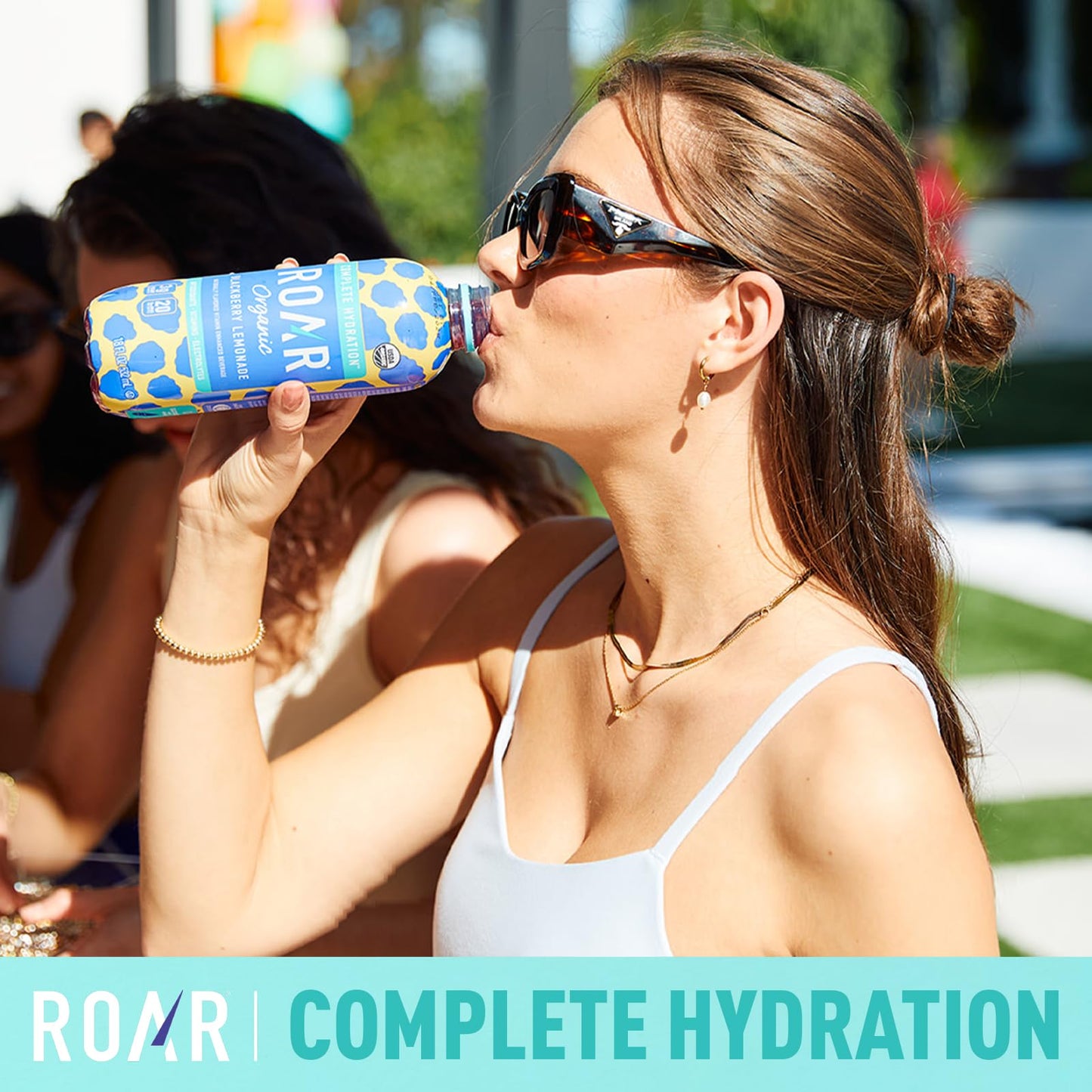 Roar Complete Hydration Organic - Electrolyte Drinks Loaded with Vitamins C, B5, B12 - Non-GMO, Gluten-Free - Dragonfruit Punch - 12 pc