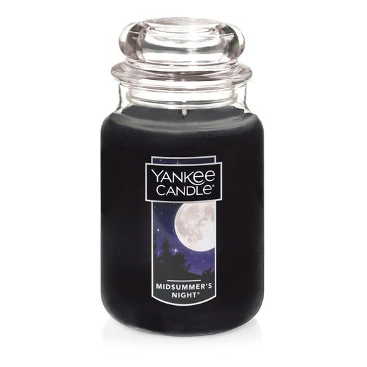 Yankee Candle MidSummer's Night – Large 22oz Scented Jar with 110+ Hour Burn, Classic Single Wick