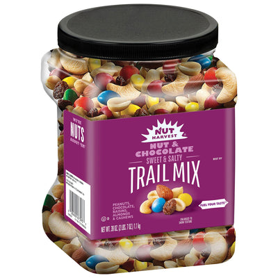 Nut Harvest Nut & Chocolate Mix – 39oz Resealable Jar