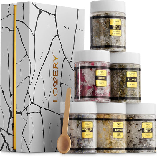 Epsom Bath Salts Gift Set – Relaxing Spa Soak with Essential Oils, Self-Care Gift for Women & Moms