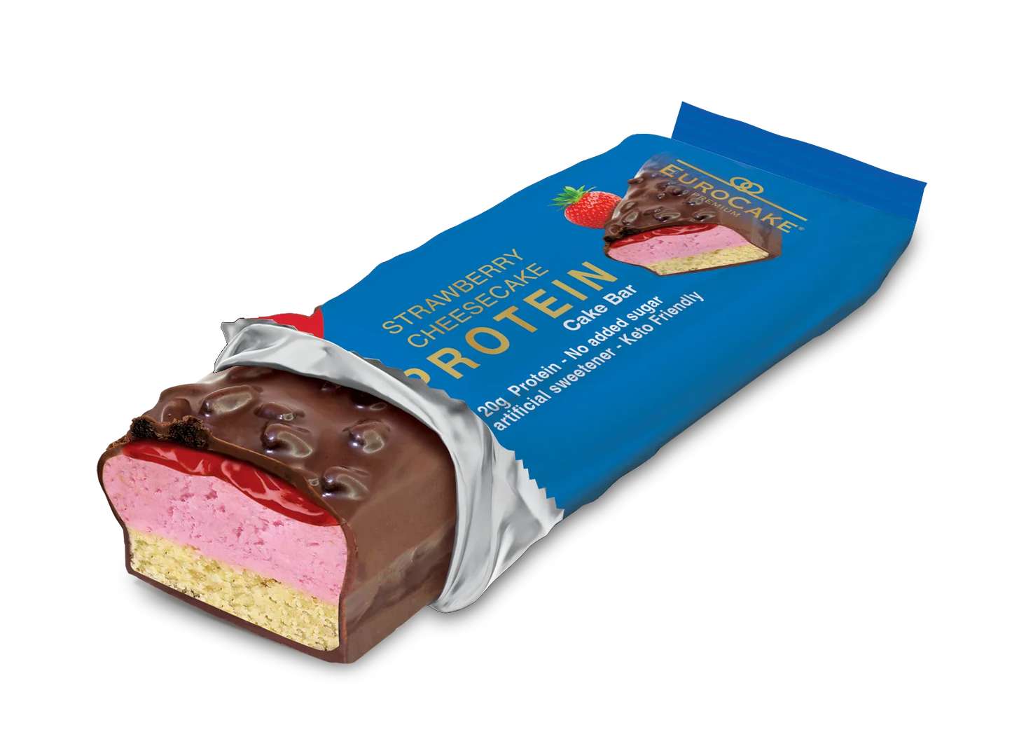 Strawberry Cheesecake Protein Cake Bar Single