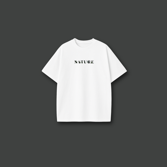 Oversized Nature Tee (White)