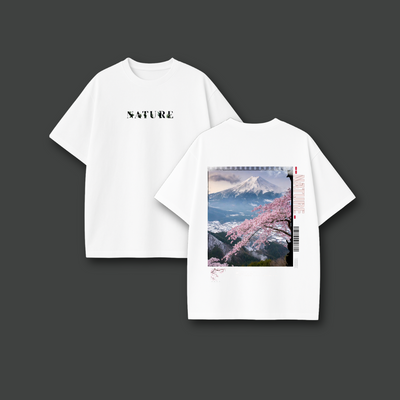 Oversized Nature Tee (White)
