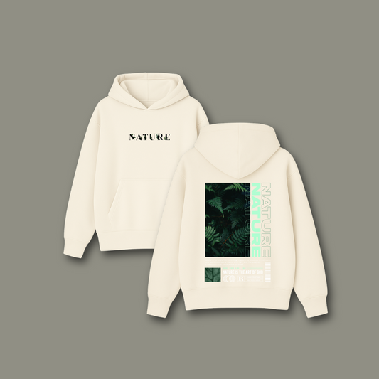 Oversized Nature Hoodie (Off White)