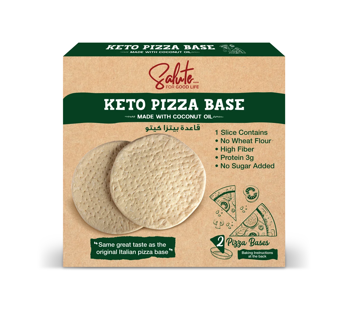 Salute Keto Pizza Base