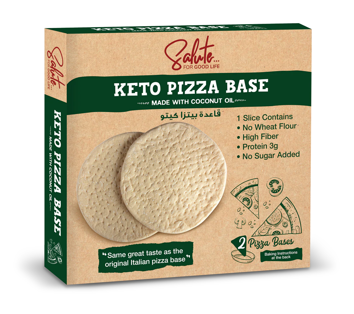 Salute Keto Pizza Base