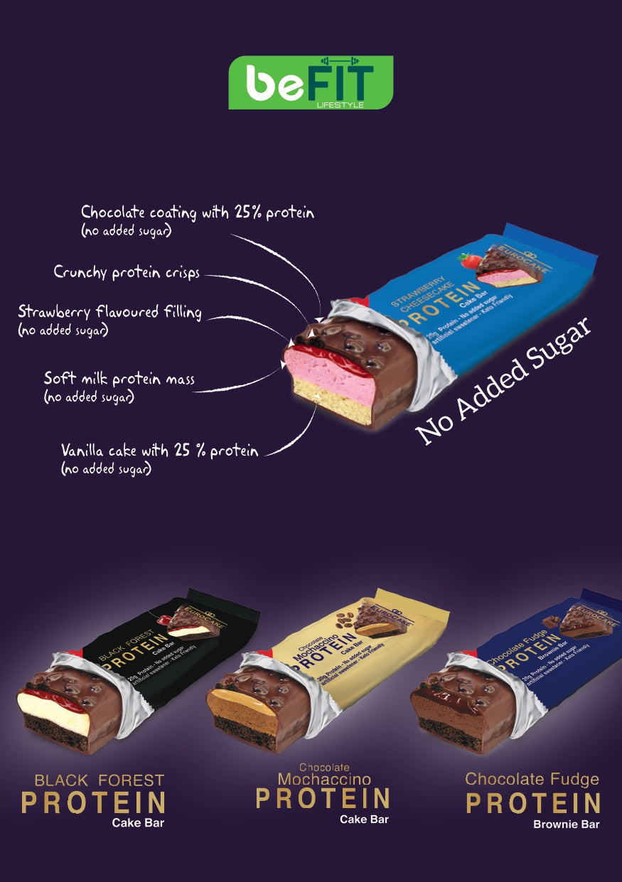 Strawberry Cheesecake Protein Cake Bar Single
